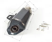 Глушитель AKRAPOVIC #10 карбон 
