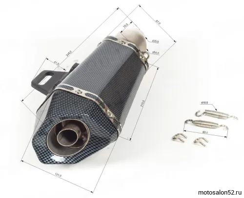 Глушитель AKRAPOVIC #10 карбон 