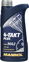 Масло 4Т MANNOL 4-TAKT Plus SAE10W40 API SL JASO MA/MA2 п/синт. 1л 