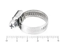 Хомут червячный 16-25/9 нерж. W2 (AISI 430) 