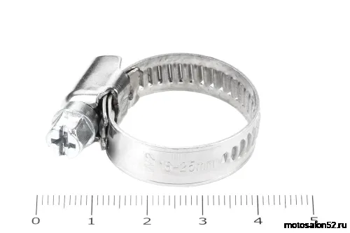Хомут червячный 16-25/9 нерж. W2 (AISI 430) 