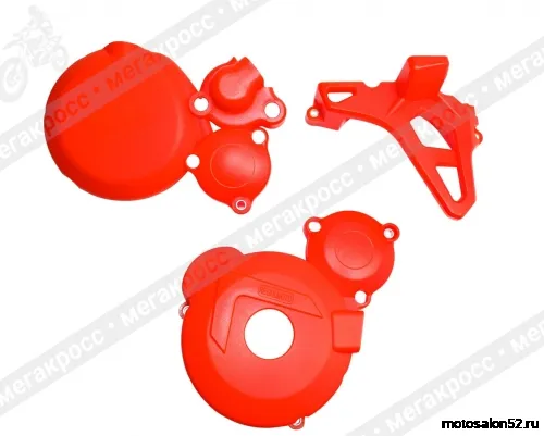 Крышки защитные на двигатель ZS NB300 Regulmoto (Красный)  фото 2