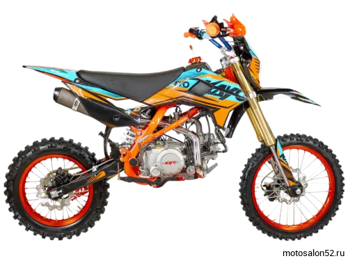 Питбайк KAYO EVOLUTION YX140EM 17/14 KRZ (механ. сцепл., эл.стартер 