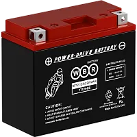 АКБ WBR MT1212 MT12-12-A 12V 12Ah, Размеры: длина 150 мм, ширина 70 мм, высота 130 мм 
