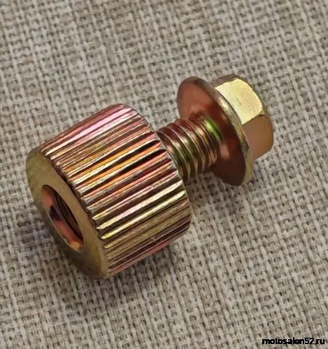 Сайлентблок задней звезды с болтами CG150/CB250 20*24*М10 (4 шт.мет.втулка с болтами) ребристые  фото 5