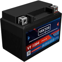 АКБ VEKTOR PLUS VT1204 YTX4L-BS AGM (12V 4Ah, 50A Размеры: длина 113мм, ширина 70мм, высота 86мм) 