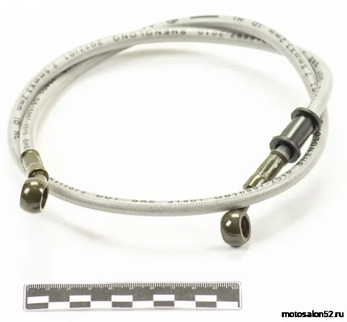 Шланг тормозной армированный с фитингами 900 mm d=10 mm серый 