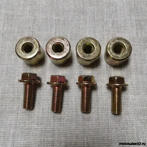 Сайлентблок задней звезды с болтами CG150/CB250 20*24*М10 (компл. 4 шт.мет. втулка с болтами)  фото 5