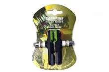 Колодки (вело) тормозные V-brake резьбовые 72мм, BARADINE MTB-960V, трёхцветные, 