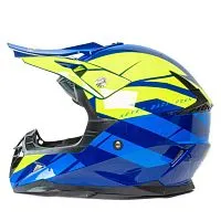 Шлем HIZER 915 #6 havy/neon/yellow/blue размер XL 