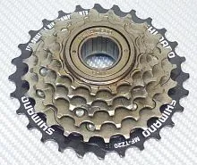 Трещотка 6 ск. 14-16-18-21-24-28Т MF-TZ20-CP/TZ500-6 коричн. инд. уп. SHIMANO Tourney 