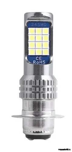 Лампа фары P15D LED 24SMD 800LM 
