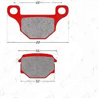 Колодки дискового тормоза FA093 TTR250Rb, Racer Panther 250-300 задние, SK200-6 передние FDF 