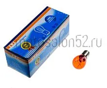 Лампа стоп-сигнала 12v/21/5w S25 стоп, габарит (красная) двухконактная 