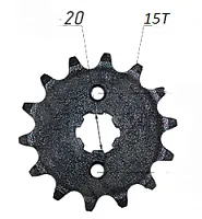 Звезда передняя (530-15Т); d-20mm 157FMI,163FML,166FMM (CG,CB125-250) ML 