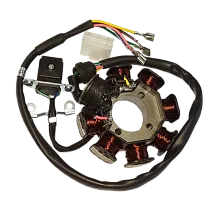 Статор генератора 157FMI, 162FMJ, 164FML, 166FMM (CG, CB) (8 кат.) (2 крепежа), 150 cm3 Racer RC150- 