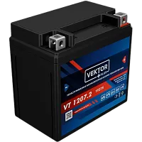 АКБ VEKTOR PLUS VT1207.2 YTZ7S AGM (12V 7Ah, 130A Размеры: длина 113мм, ширина 70мм, высота 107мм) 