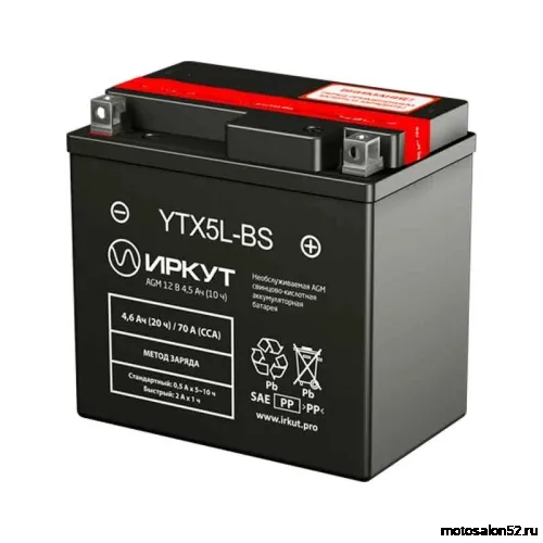 АКБ ИРКУТ YTX5L-BS 
