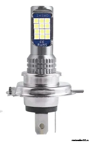 Лампа фары H4 LED 24SMD 800LM 