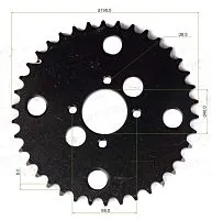 Звезда задняя (530-38T) d-58mm  ATV WILD TRACK 