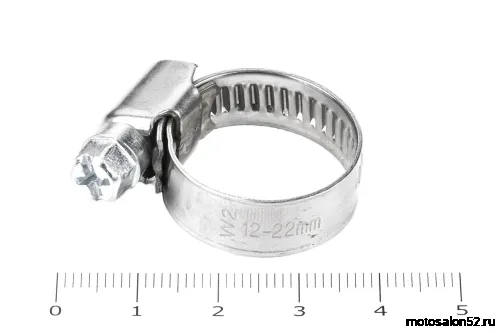 Хомут червячный 12-20/9 нерж. W2 (AISI 430) 