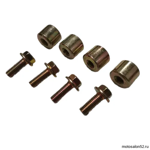 Сайлентблок задней звезды с болтами CG150/CB250 20*24*М10 (компл. 4 шт.мет. втулка с болтами)  фото 4