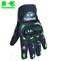Перчатки для мотоцикла KAWASAKI зеленые XL 