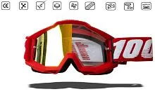Очки мотокросс 100% red frame 