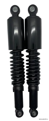 Амортизатор задний Альфа D-12 mm d-10 mm L-340 mm, Альфа,Сигма (черные) (пара) 