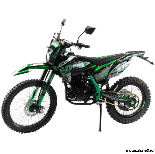 Мотоцикл кроссовый Motoland 250 XT250 HS (172FMM) (PR5) с ПТС зеленый 