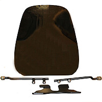 Стекло ветровое (квадроцикл) универсальное зеркальное 50-38 см TW 