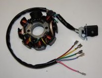 Статор генератора 166 FMM TTR250 8 кат. 2 отверстия 