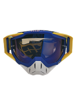 Очки мотокросс 100% blue/yellow replic 