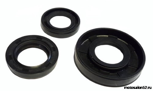 Сальники коленвала Yamaha Jog, AXIS, APRIO (20*42*8, 20*30*30,5*6-2шт) 3 шт. 