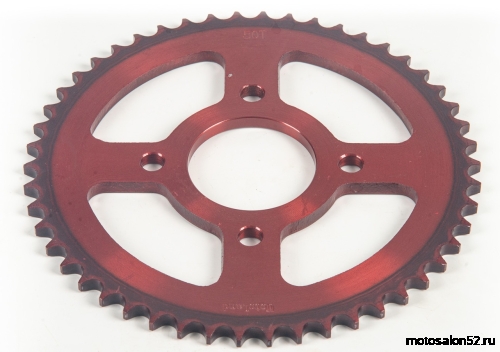 Звезда задняя (428Н-50Т) (4x63); d-58mm CG/CB красная ML 