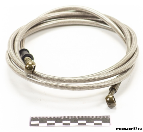 Шланг тормозной армированный с фитингами 2000 mm d=10 mm серый 