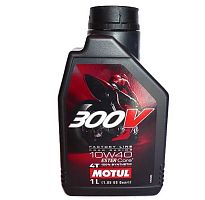 Масло 4Т Motul 300V SAE10w-40 ESTER Core® ROAD RACING 100% синтетическое 1л 