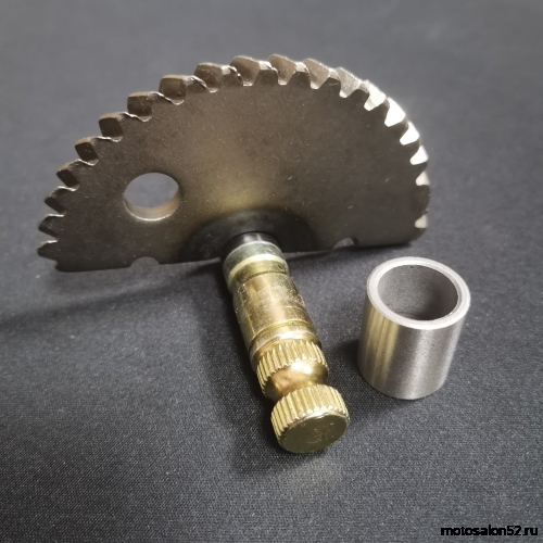 Сектор зубчатый кикстартера (полумесяц) 139 QMB колесо R10 L=55 mm CN  фото 2