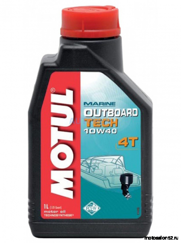 Масло 4Т Motul OUTBOARD TECH SAE10W40 API SJ/SG FC-W TECHNOSYNTHESE® 1л фото 2