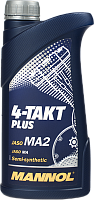 Масло 4Т MANNOL 4-TAKT Plus SAE10W40 API SL JASO MA/MA2 п/синт. 1л 