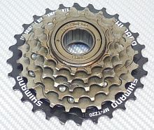 Трещотка 6 ск. 14-16-18-21-24-28Т MF-TZ20-CP/TZ500-6 коричн. инд. уп. SHIMANO Tourney 