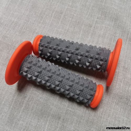 Ручки руля универсальные ACCEL Питбайк/ATV оранжевые  фото 2