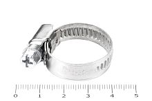 Хомут червячный 16-25/9 нерж. W2 (AISI 430) 