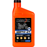 Масло 4Т RHINOIL MOTO SAE 15w-50 API SN, JASO MA2 1л синт. 