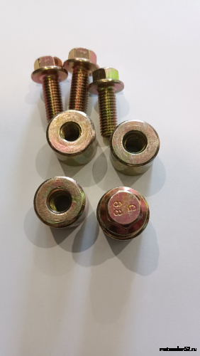 Сайлентблок задней звезды с болтами CG150/CB250 17*24*9 (компл. 4 шт.мет. втулка с болтами) фото 2