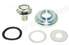 Гайка вилки руля верхняя (M24х1мм), гайка корончатая (М22х1мм), шайба d24, пыльник верхний и нижний  