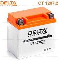 АКБ Delta CT1207.2 YTZ7S (12V 7Ah, Размеры: длина 114мм, ширина 70мм, высота 108мм) 