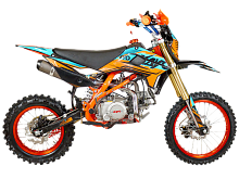 Питбайк KAYO EVOLUTION YX140EM 17/14 KRZ (механ. сцепл., эл.стартер 