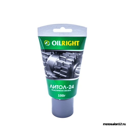 Смазка OIL RIGHT Литол-24 (0,100 кг) антифрикционная пластичная Смазка OIL RIGHT Литол-24 (0,100 кг) антифрикционная пластичная