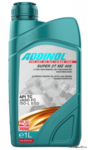Масло 2Т ADDINOL Legends MZ 406 полусинтетическое 1л 